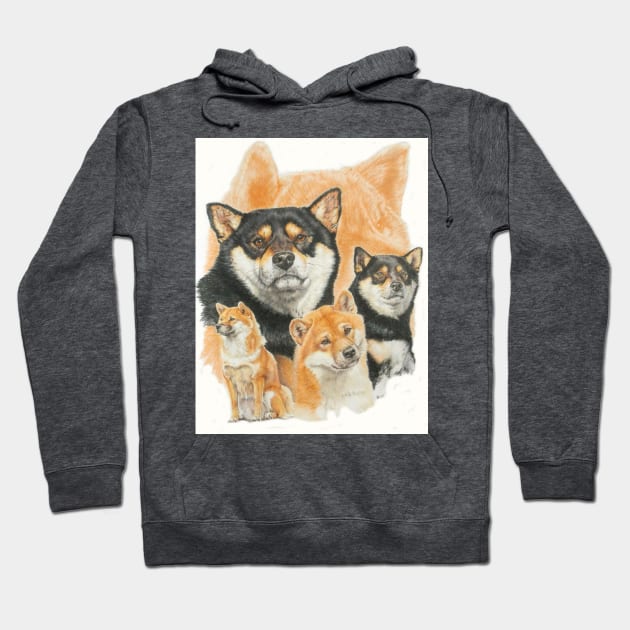 Shiba Inu Medley Hoodie by BarbBarcikKeith